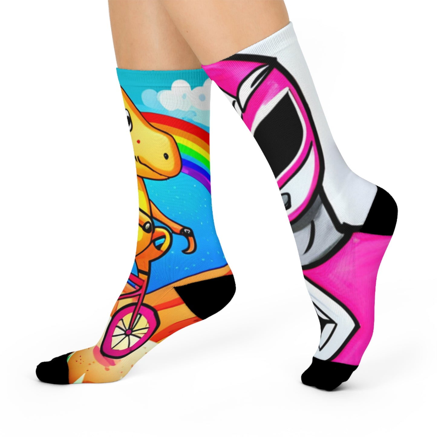 The one with the pink ranger Cushioned Crew Socks