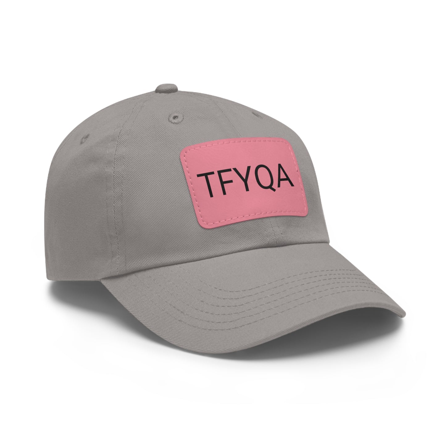 Dad Hat with Leather Patch (Rectangle) Think For Yourself Question Authority