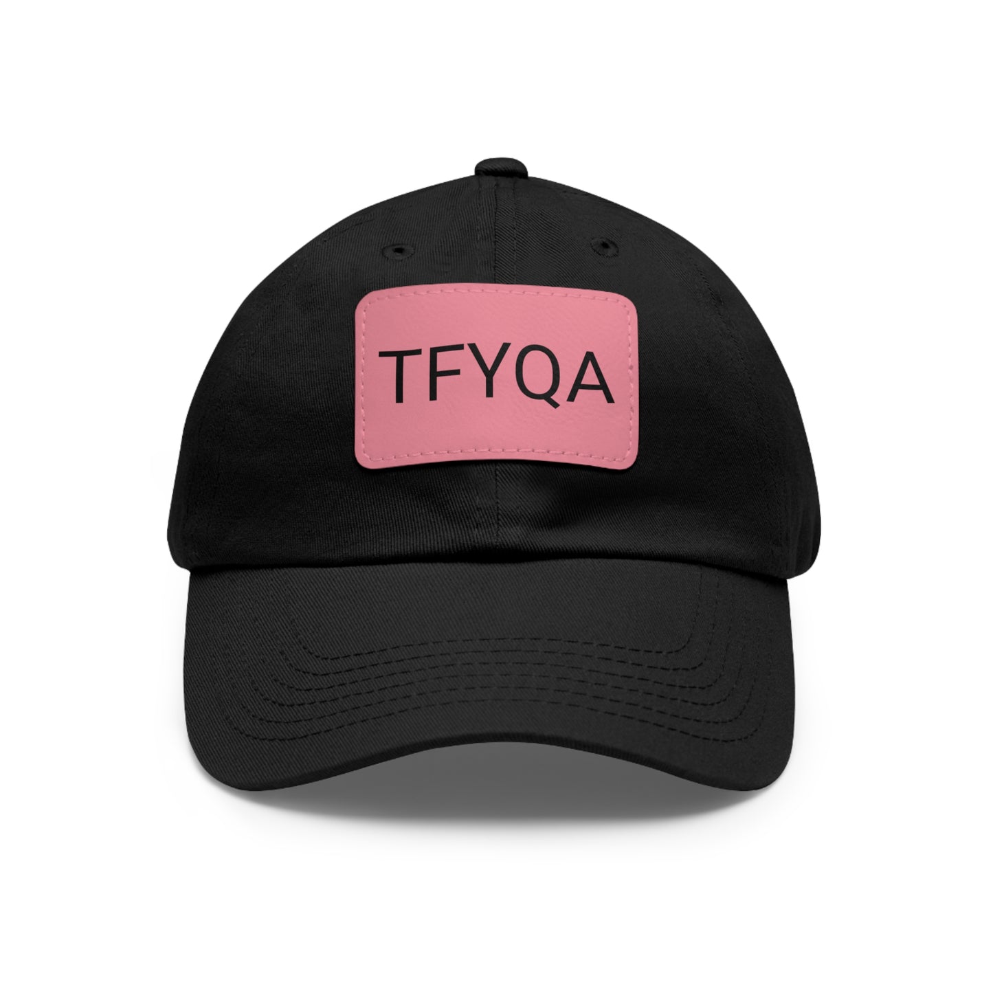 Dad Hat with Leather Patch (Rectangle) Think For Yourself Question Authority