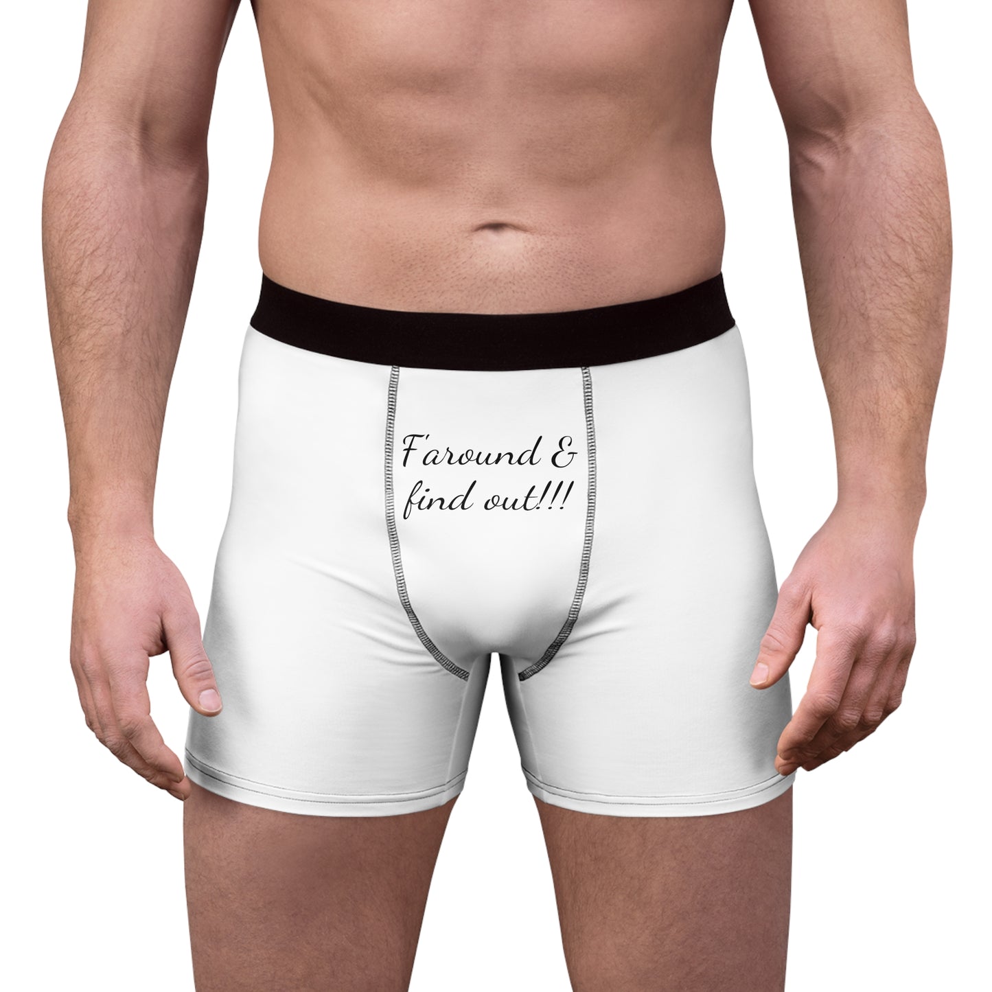 Custom Men's Boxer Briefs (AOP) F' around and find out