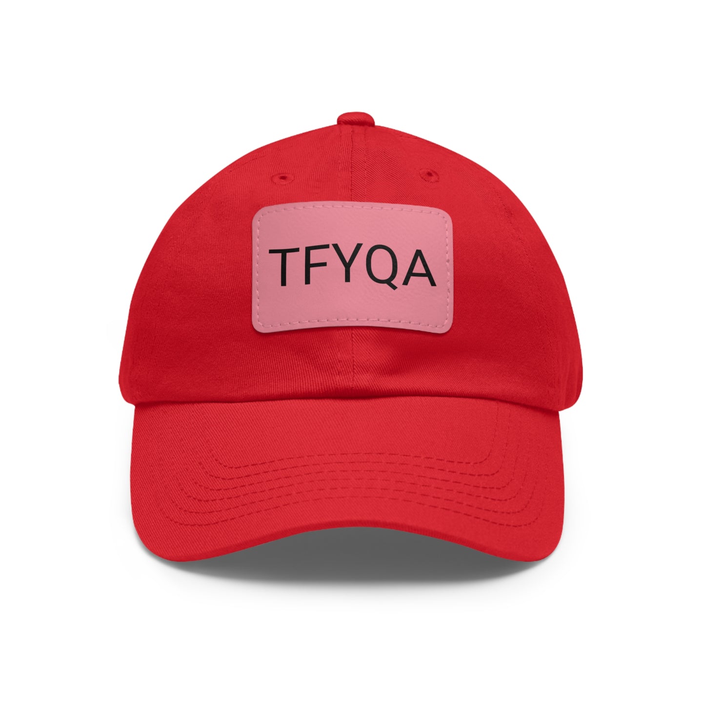 Dad Hat with Leather Patch (Rectangle) Think For Yourself Question Authority