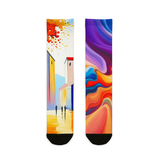 The one with the shadows Sublimation Crew Socks