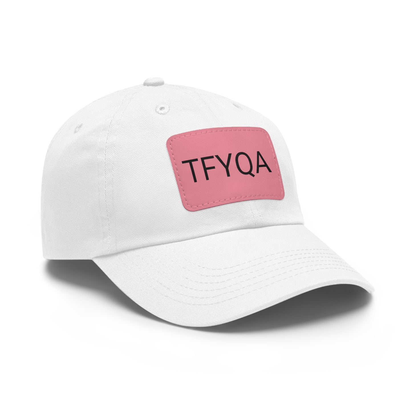 Dad Hat with Leather Patch (Rectangle) Think For Yourself Question Authority