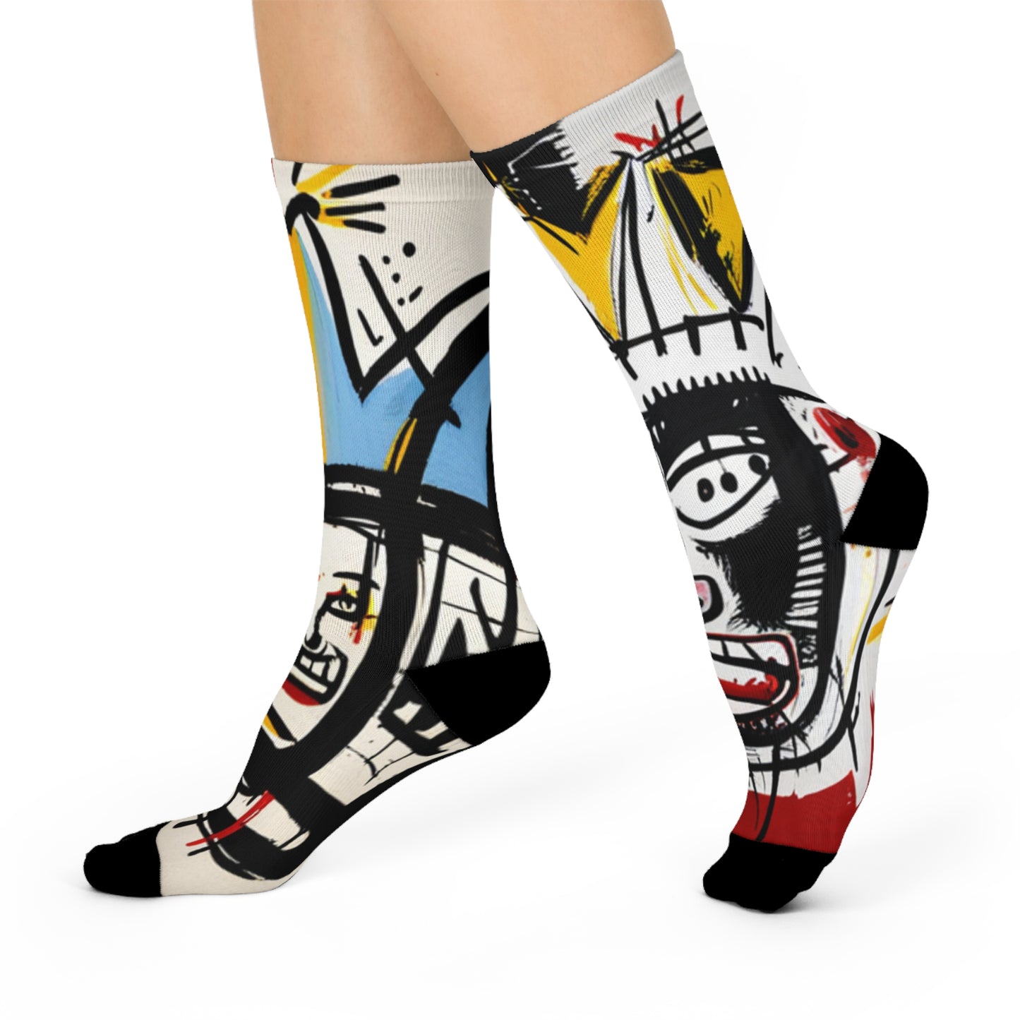 The one with the graffiti Cushioned Crew Socks