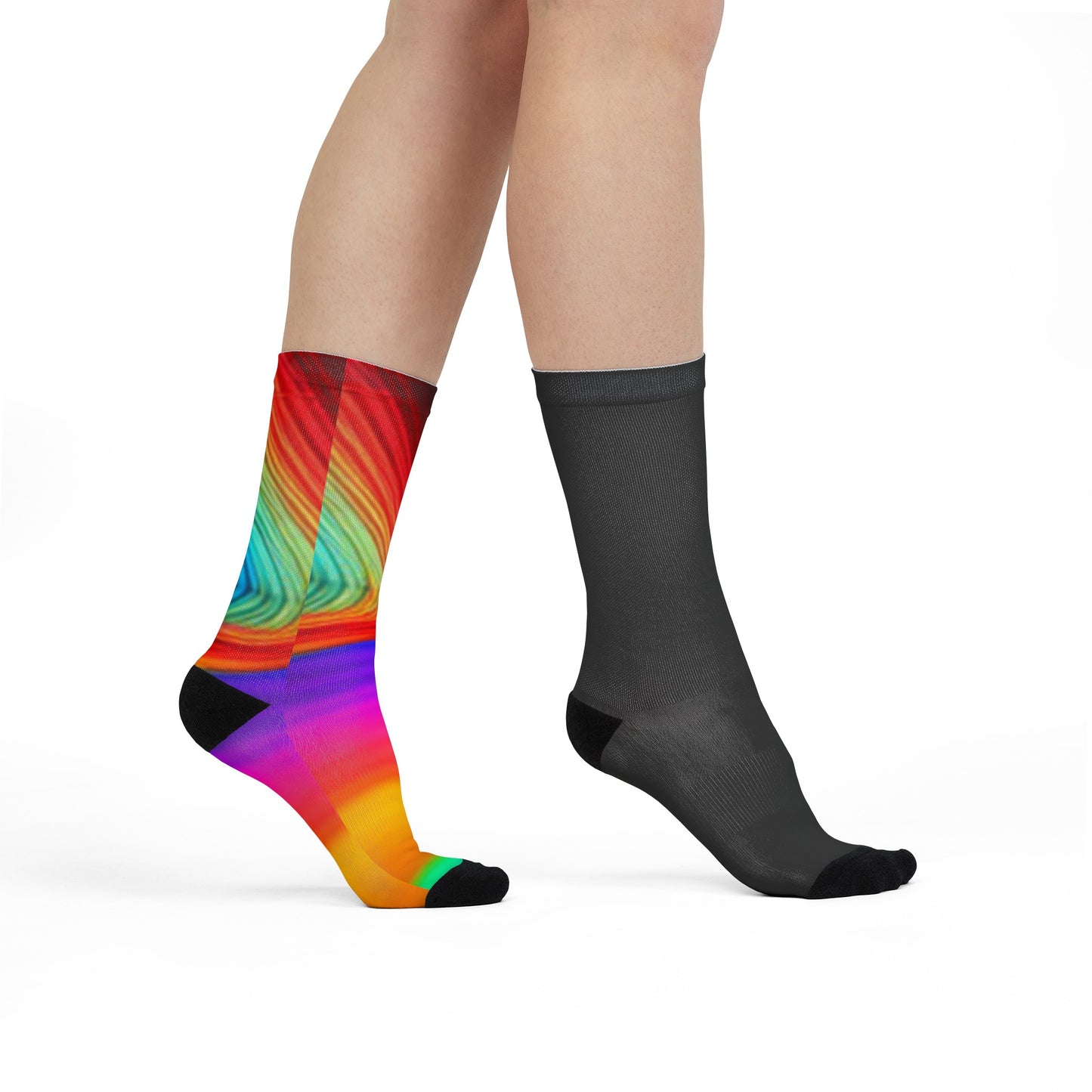 Colorful Nights Sublimation Crew Socks