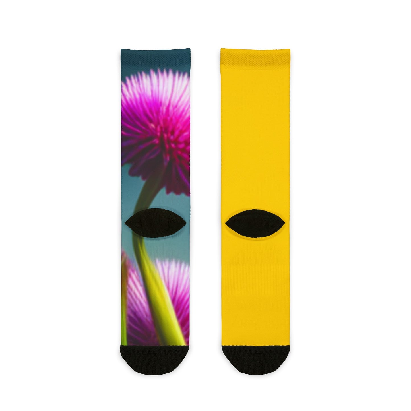 Bright lights & Flowers Sublimation Crew Socks