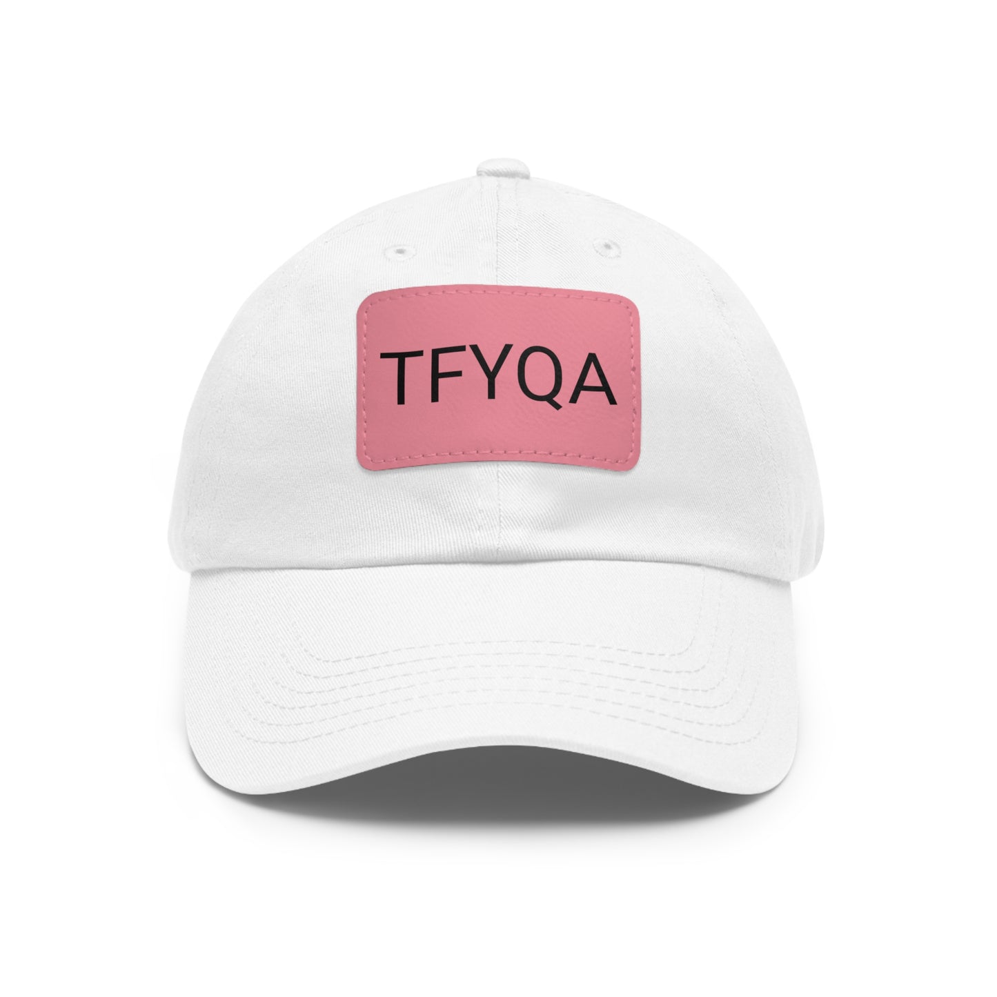 Dad Hat with Leather Patch (Rectangle) Think For Yourself Question Authority