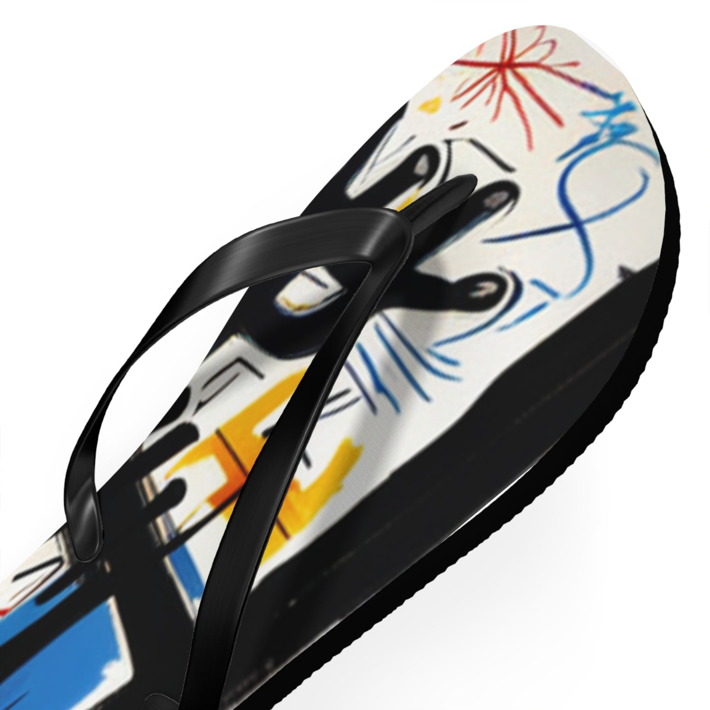 Basquiat Painting  Flip Flops