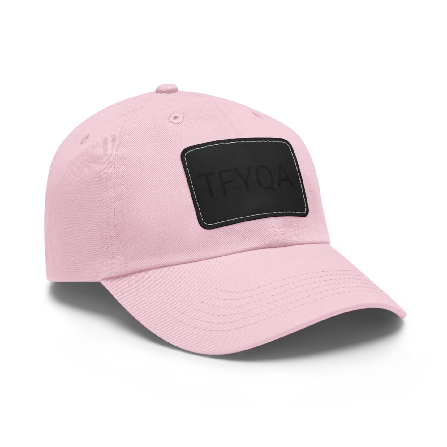 Dad Hat with Leather Patch (Rectangle) Think For Yourself Question Authority