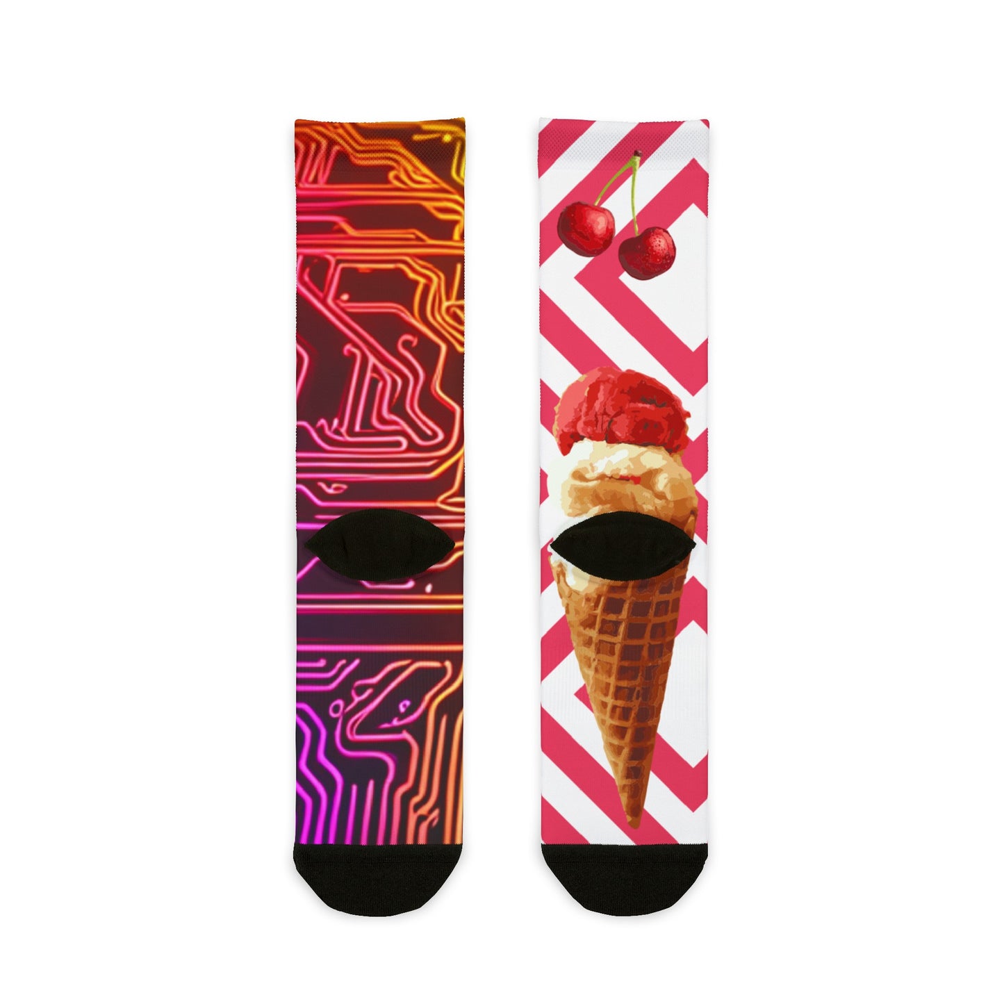 Sweet Circuit Sublimation Crew Socks