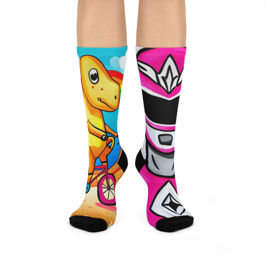 The one with the pink ranger Cushioned Crew Socks