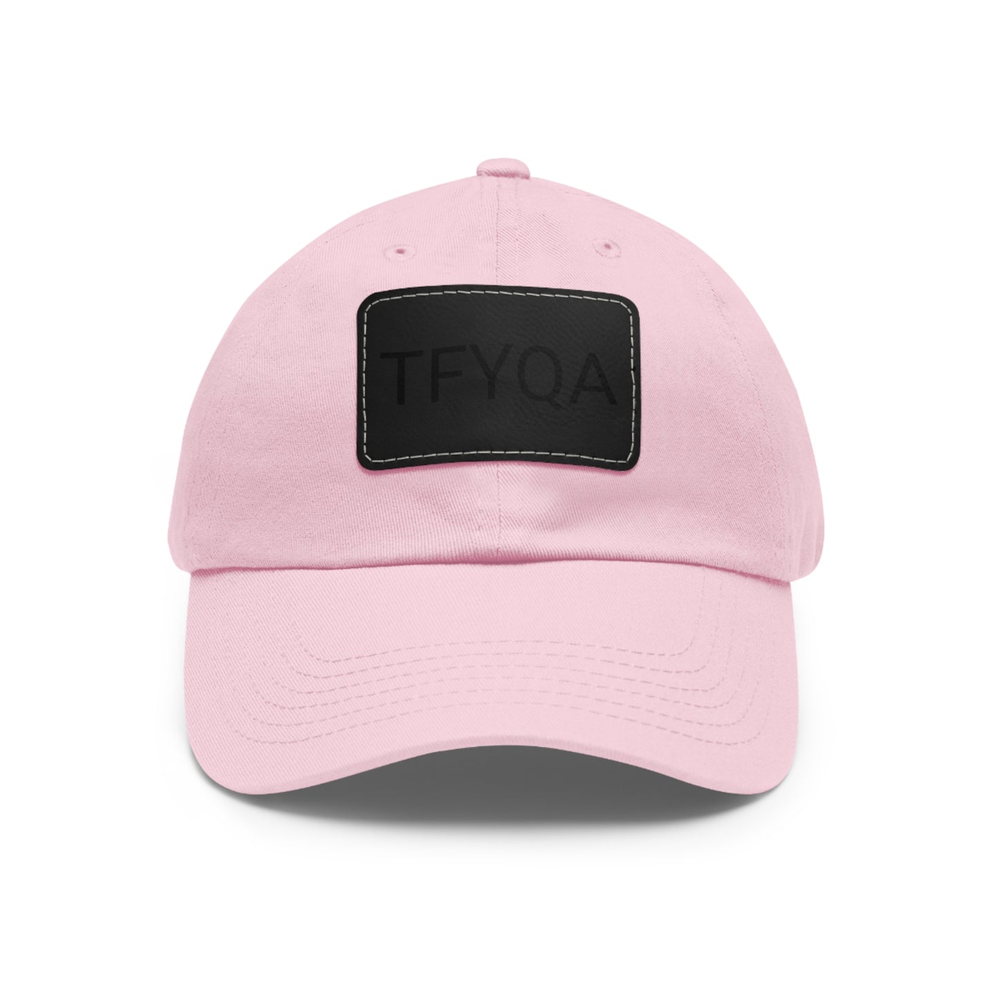 Dad Hat with Leather Patch (Rectangle) Think For Yourself Question Authority