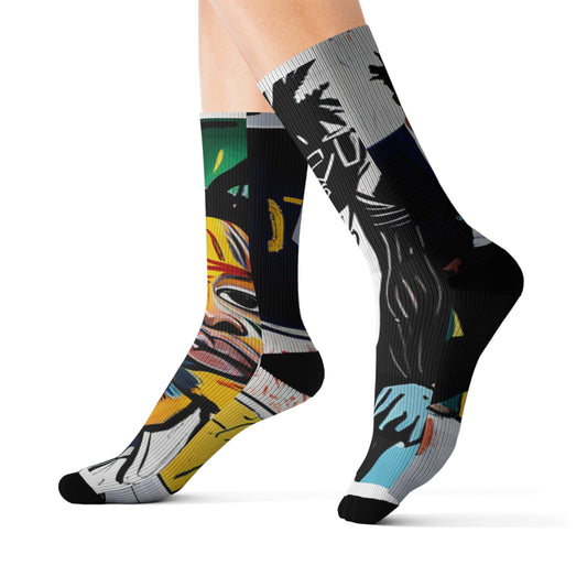 Sublimation Socks Jean-Michel Basquiat