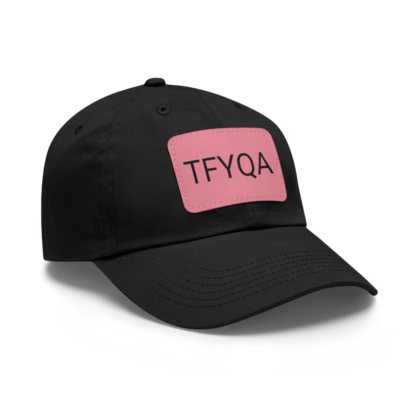 Dad Hat with Leather Patch (Rectangle) Think For Yourself Question Authority