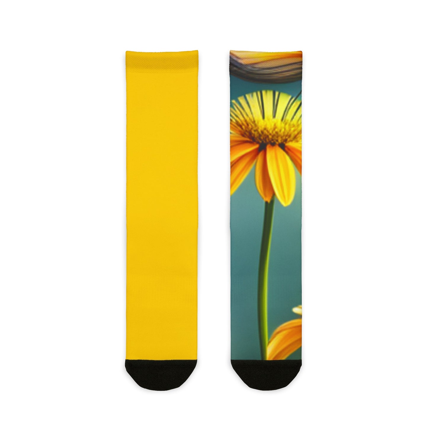 Bright lights & Flowers Sublimation Crew Socks