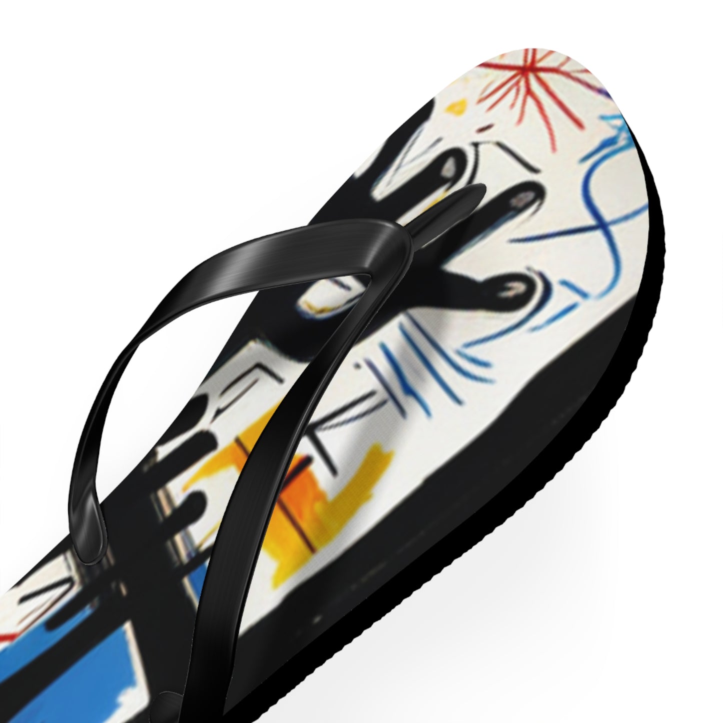 Basquiat Painting  Flip Flops