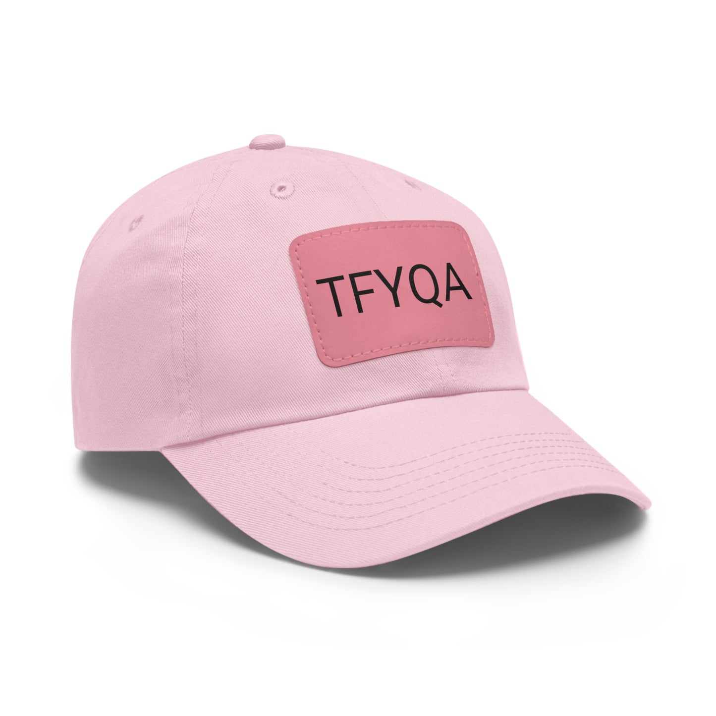 Dad Hat with Leather Patch (Rectangle) Think For Yourself Question Authority