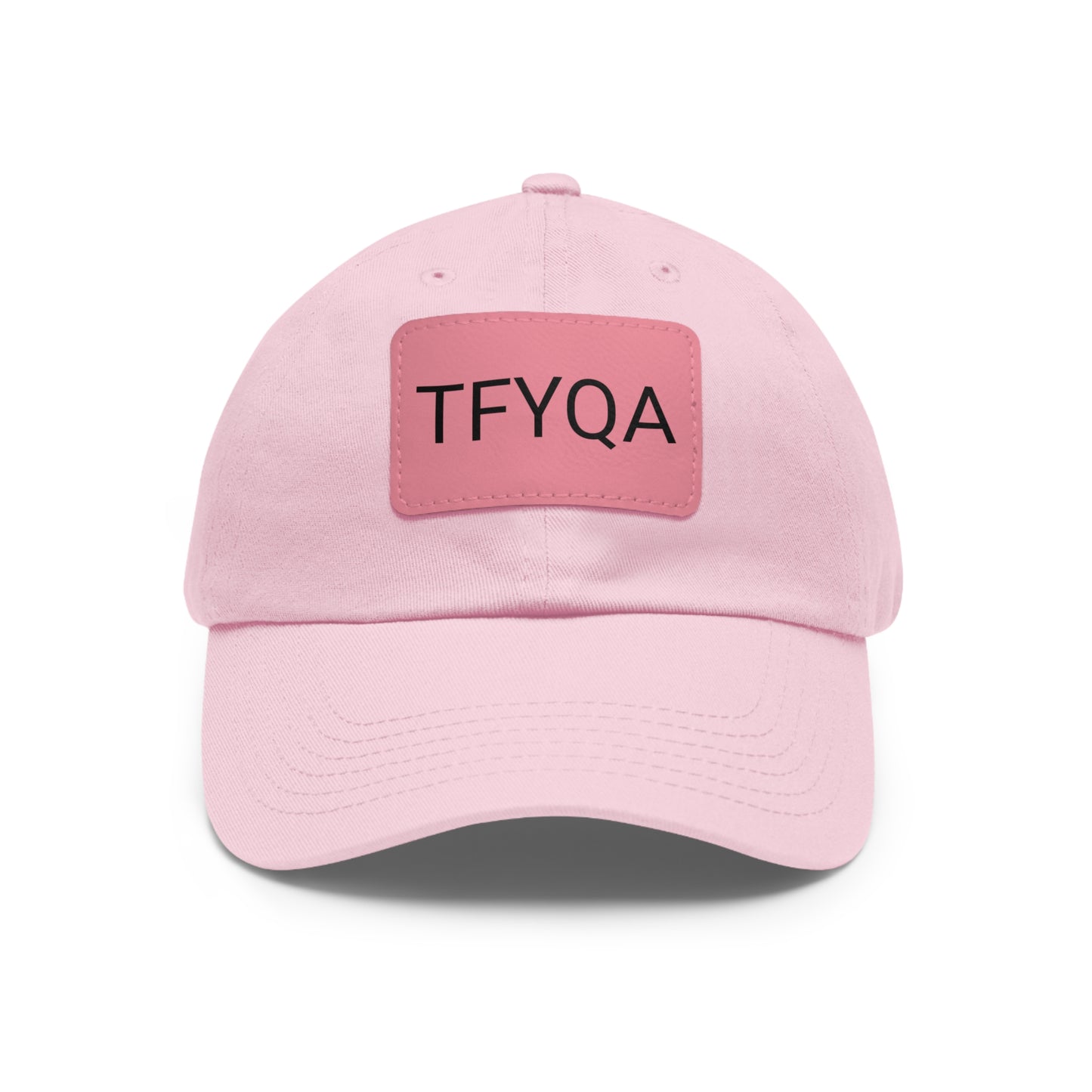 Dad Hat with Leather Patch (Rectangle) Think For Yourself Question Authority