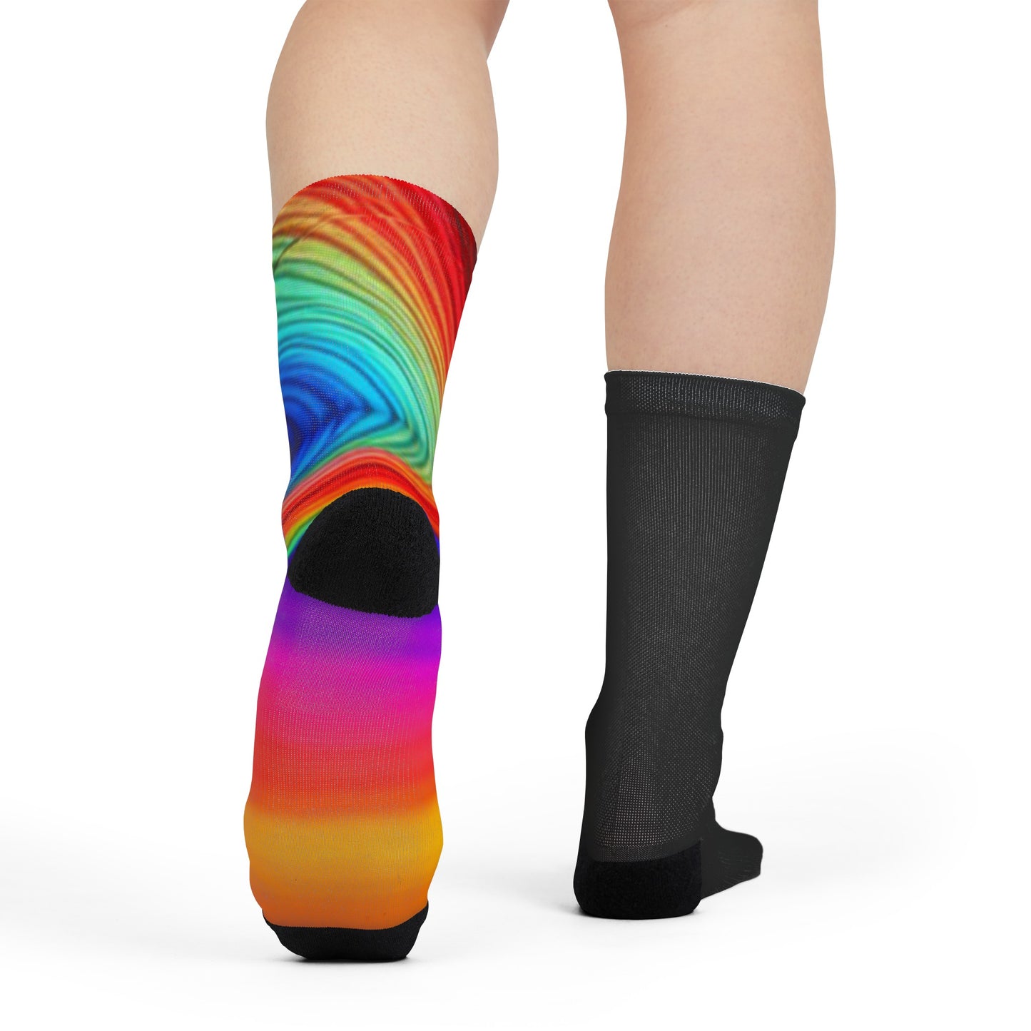 Colorful Nights Sublimation Crew Socks