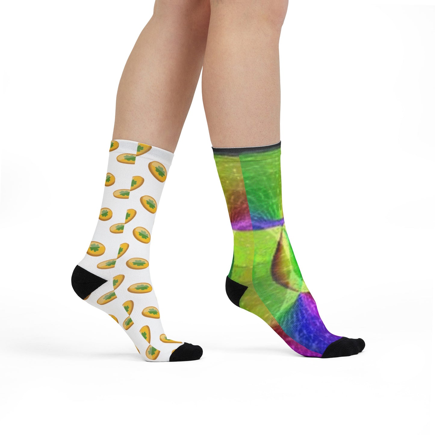 North Pole Sublimation Crew Socks