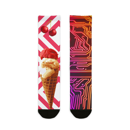 Sweet Circuit Sublimation Crew Socks