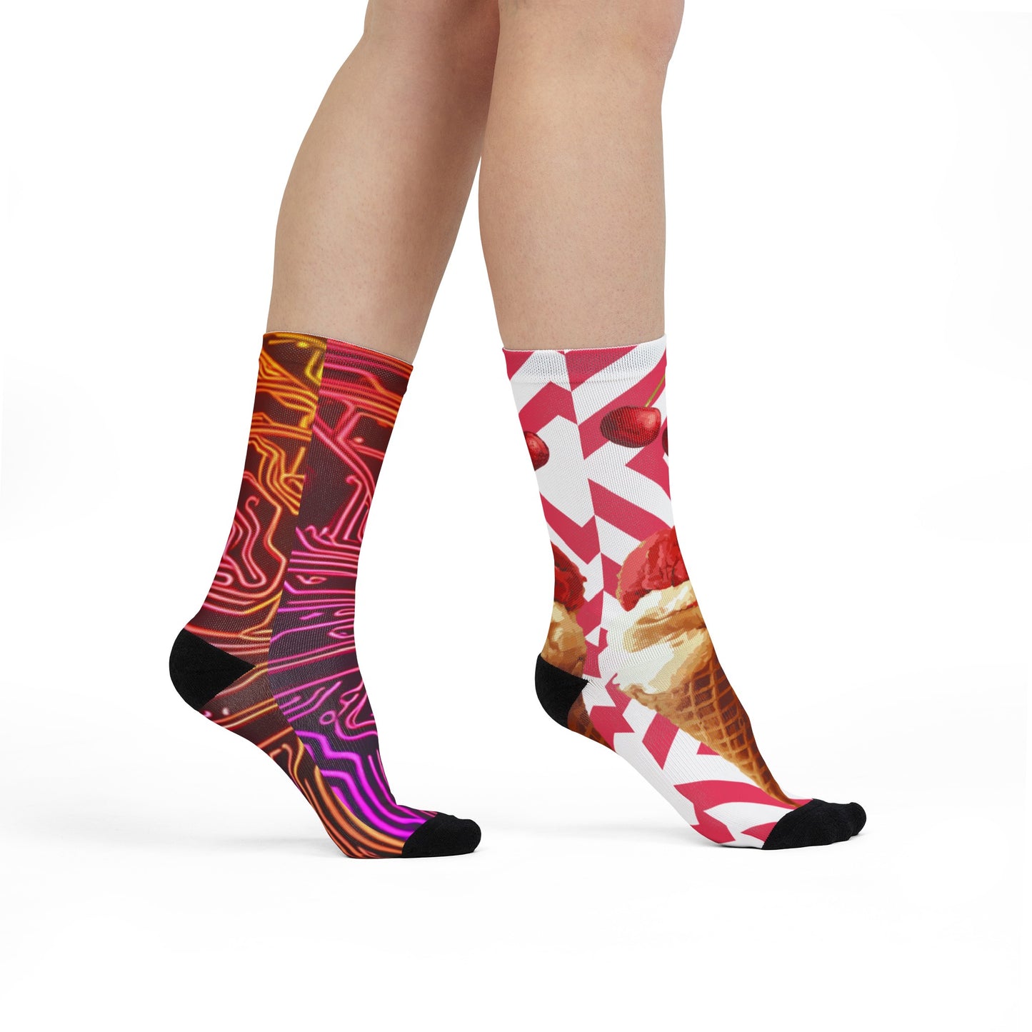 Sweet Circuit Sublimation Crew Socks