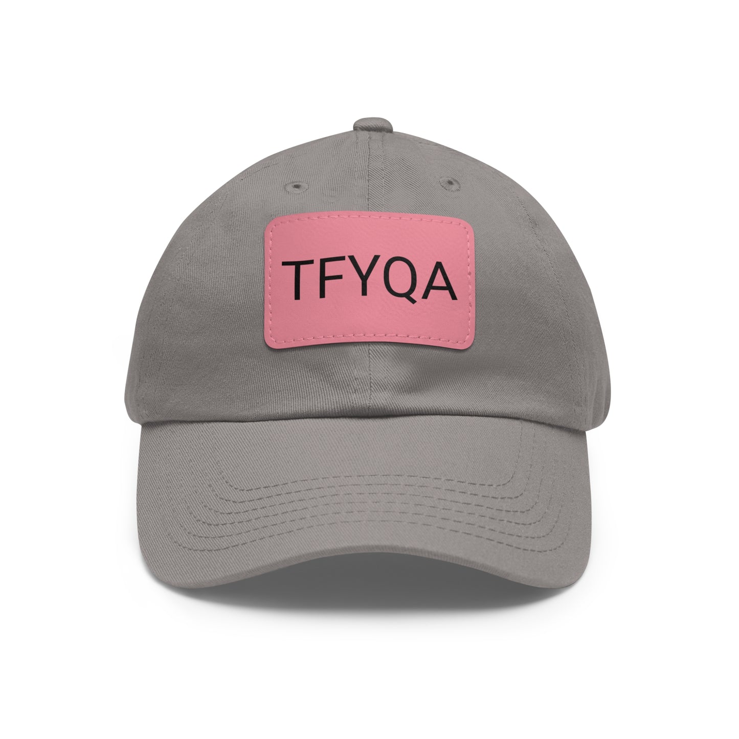 Dad Hat with Leather Patch (Rectangle) Think For Yourself Question Authority